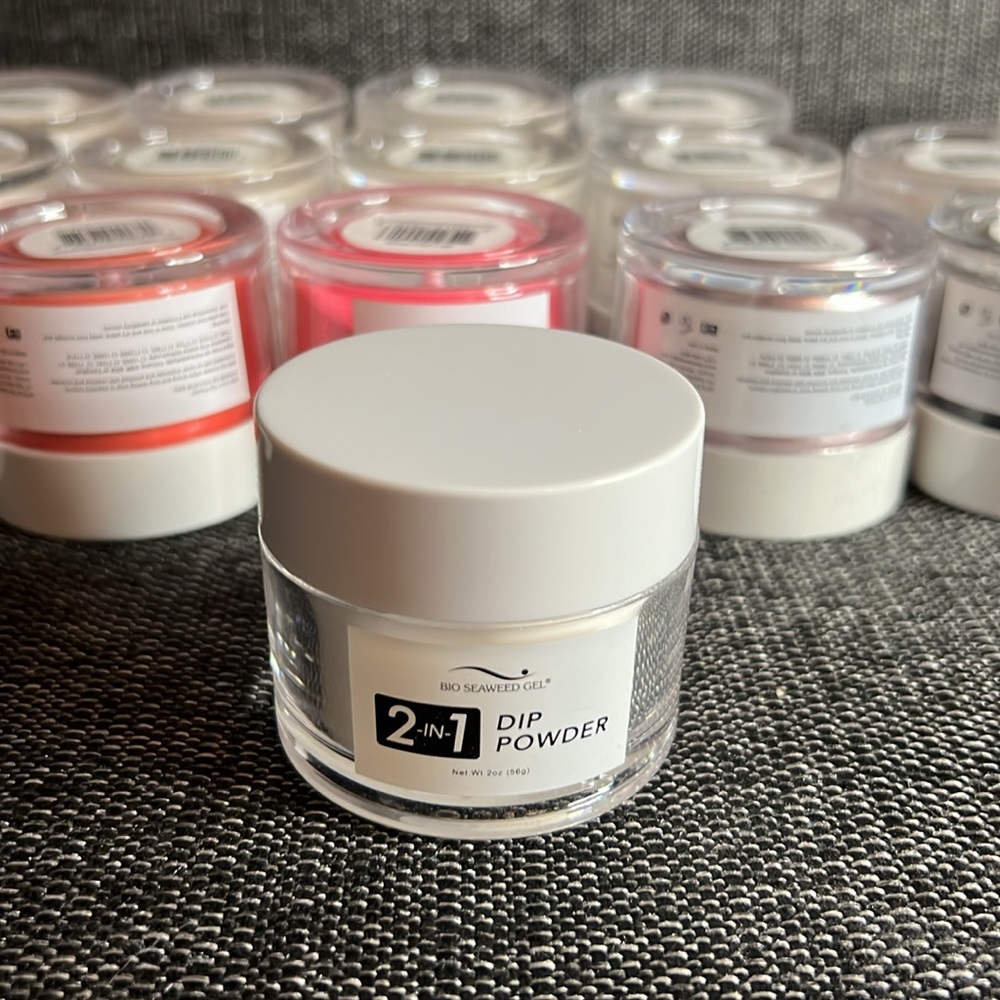 Set of 17 Bioseaweed Gel Dip Powders + Extras | Great Mix of New & Used